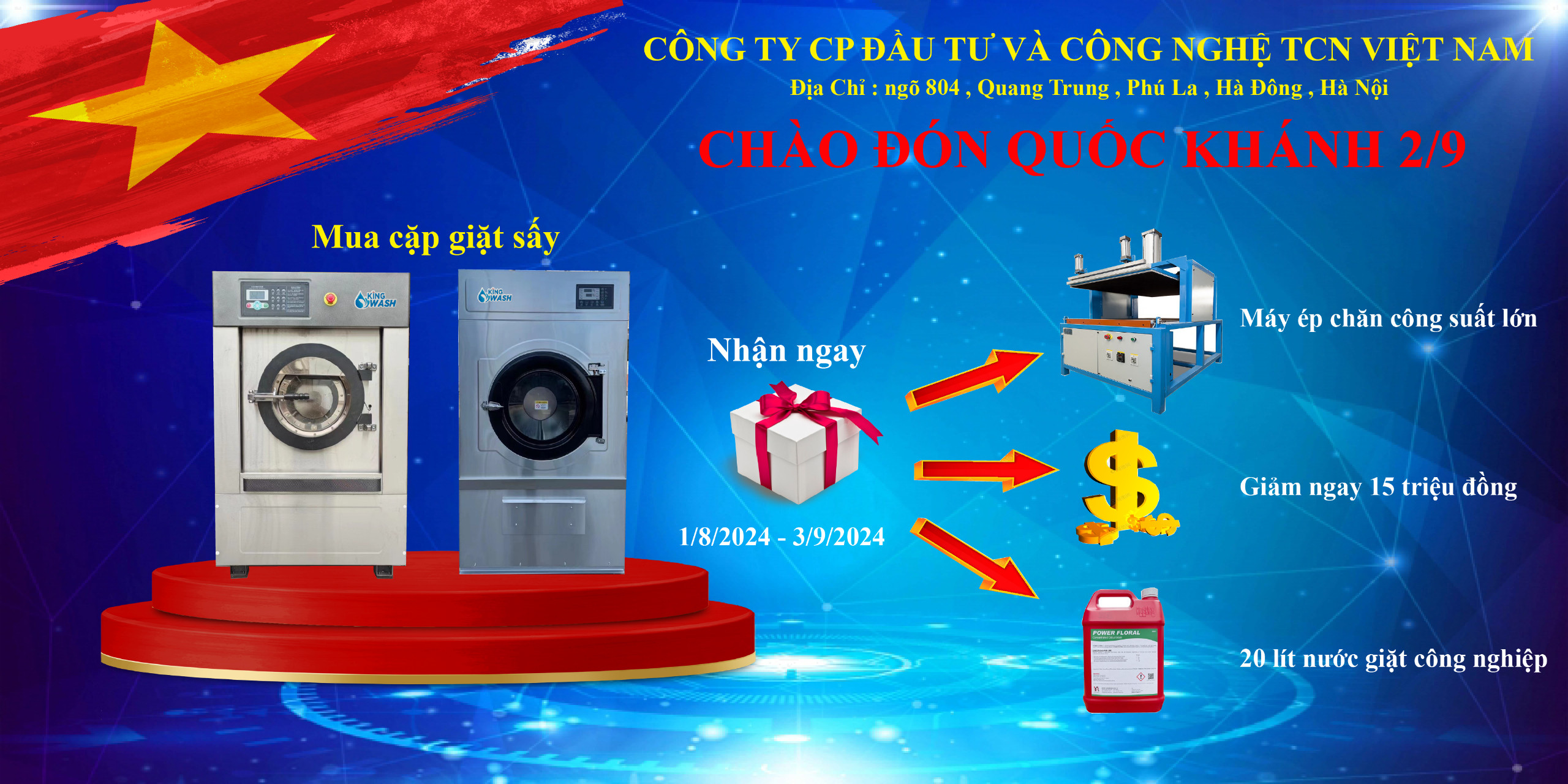 MỞ CỬA HÀNG GIẶT LÀ CẦN ĐẦU TƯ BAO NHIÊU TIỀN ?