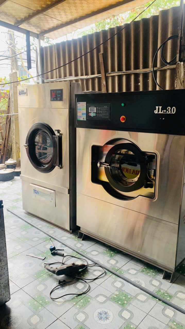 Vĩnh Phúc: lắp đặt máy giặt công nghiệp 30kg