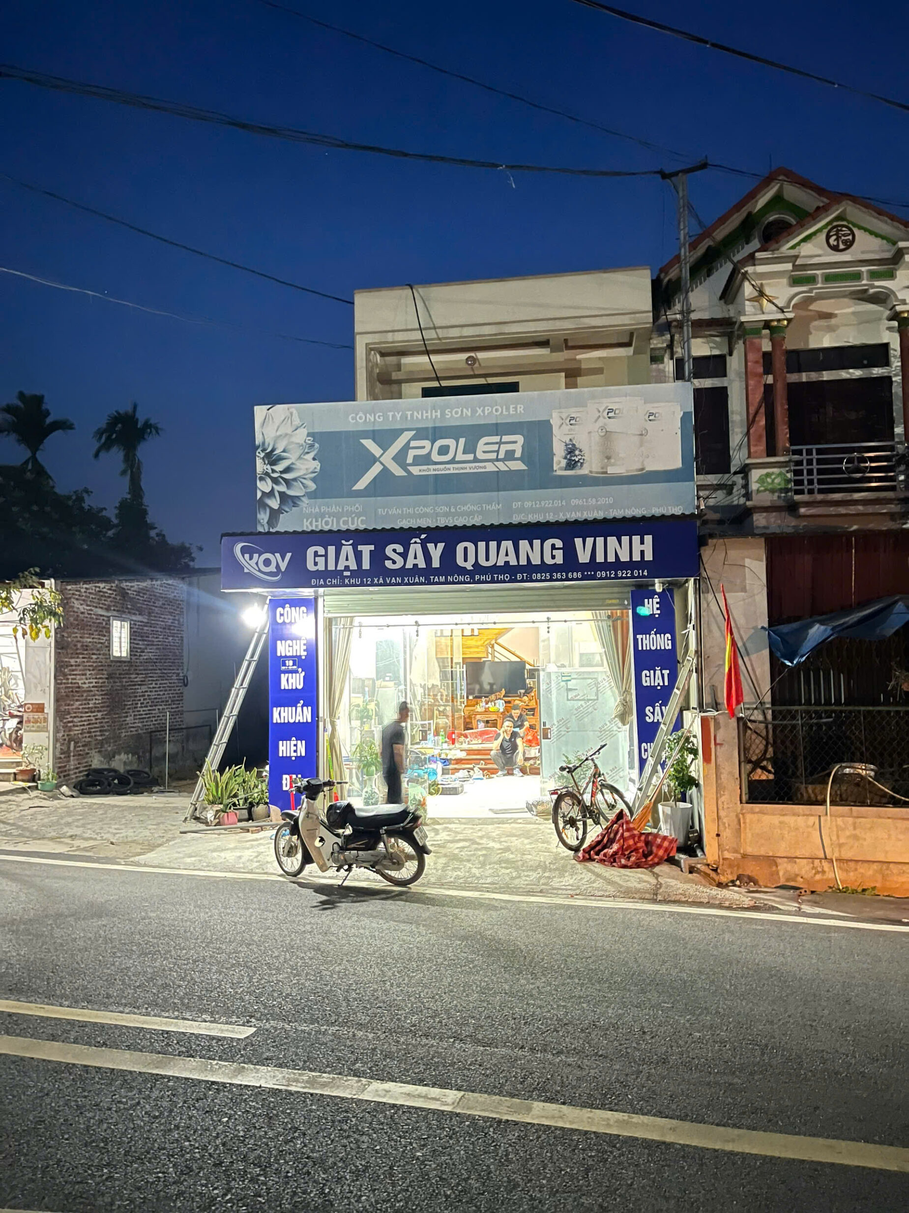 TAM NÔNG – PHÚ THỌ: LẮP ĐẶT CẶP MÁY GIẶT CÔNG NGHIỆP 30KG